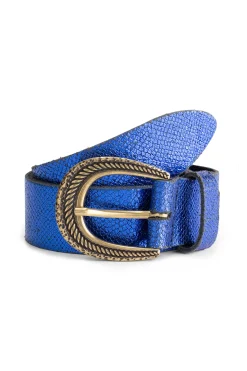Riemen>POM Amsterdam BELT Snake Bright Blue