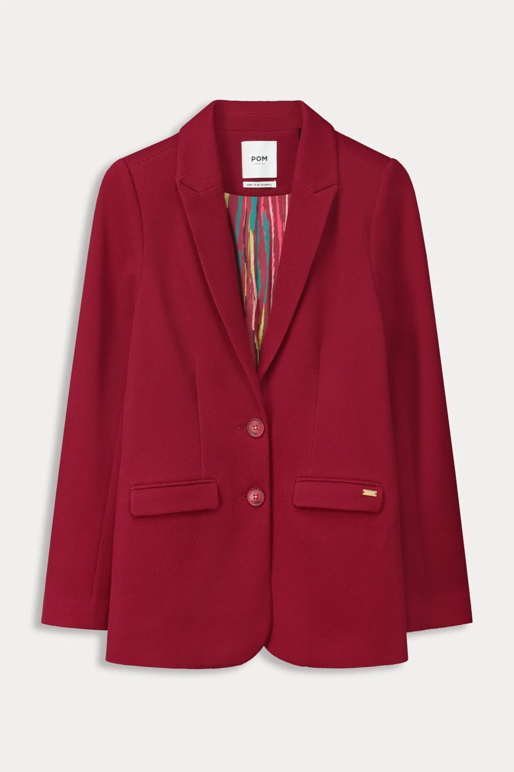 Co-Ords|Suits>POM Amsterdam BLAZER Burgundy Red