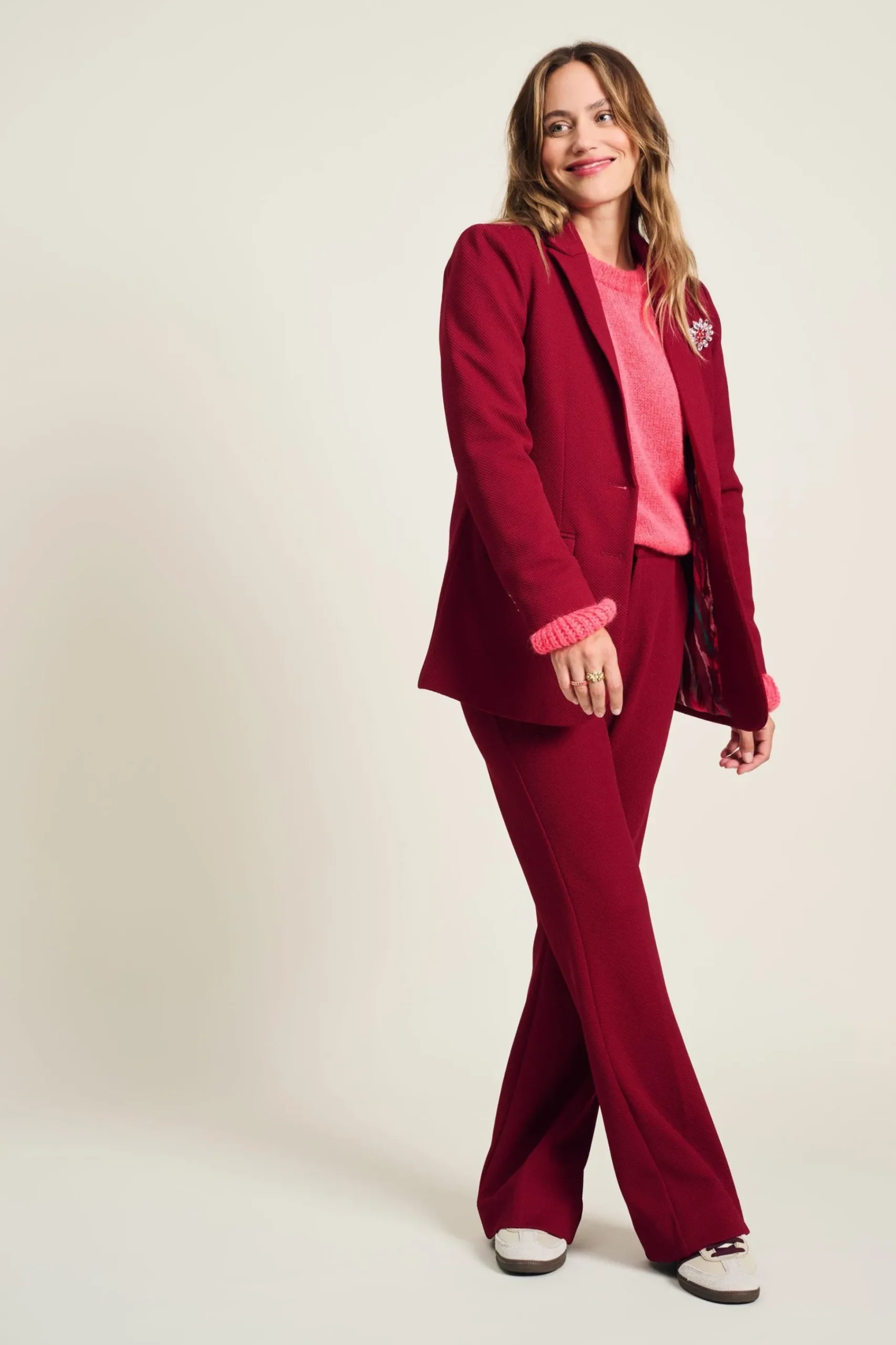 Co-Ords|Suits>POM Amsterdam BLAZER Burgundy Red