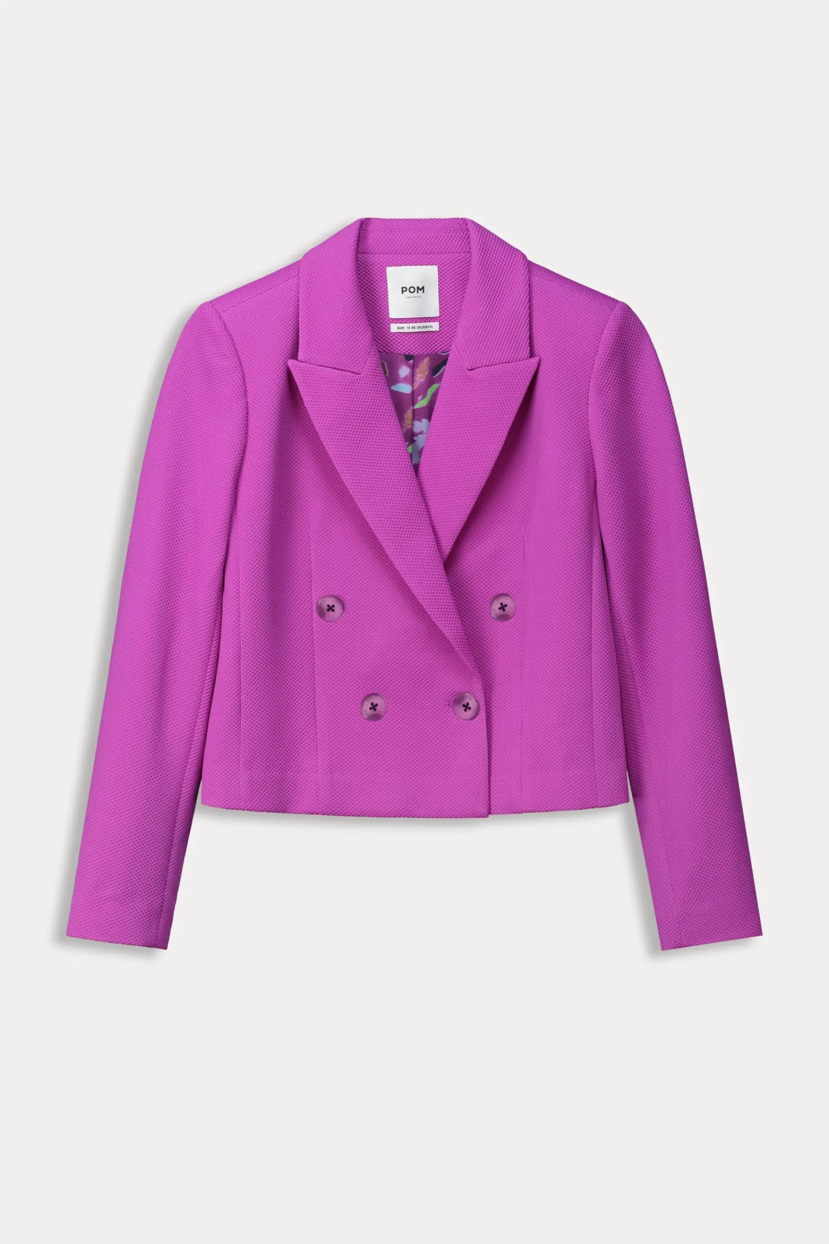 Co-Ords|Suits>POM Amsterdam BLAZER Short Cactus Pink