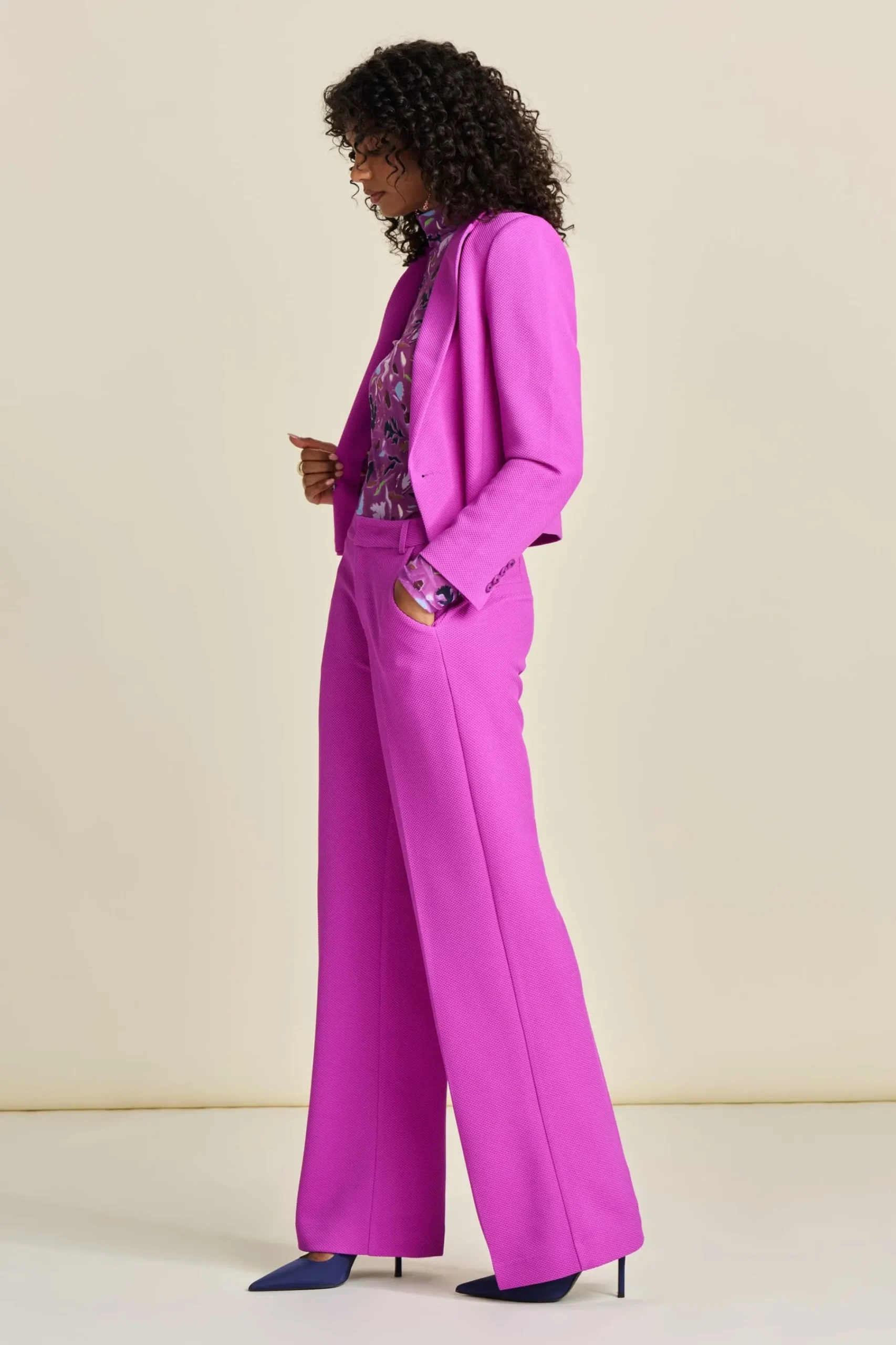Co-Ords|Suits>POM Amsterdam BLAZER Short Cactus Pink