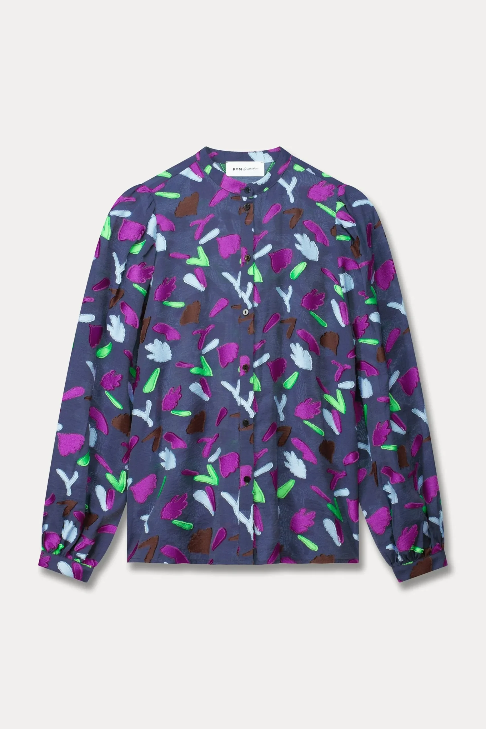 Blouses>POM Amsterdam BLOUSE Featherfest Blue
