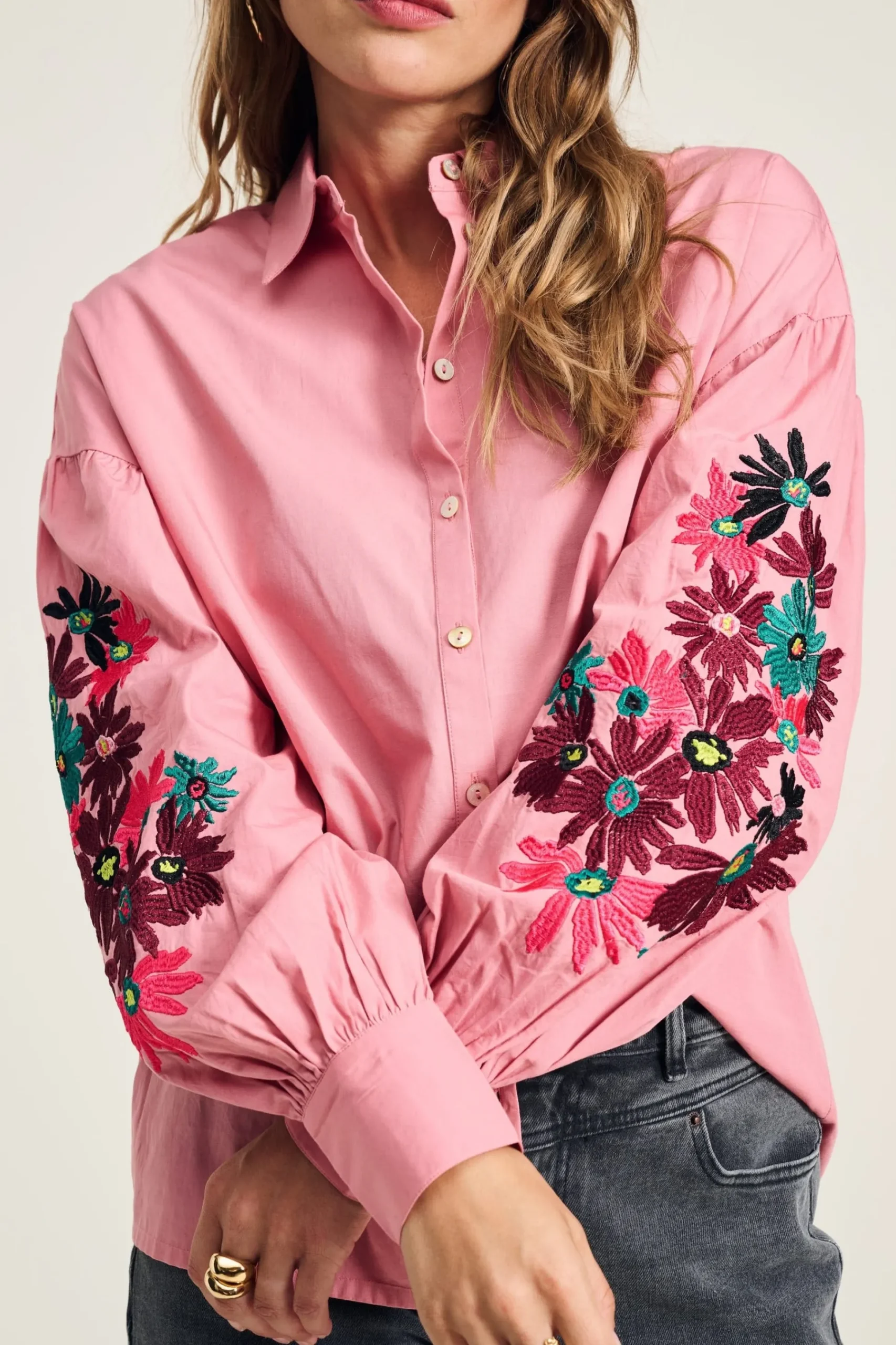 Blouses>POM Amsterdam BLOUSE Maxime Dusty Pink