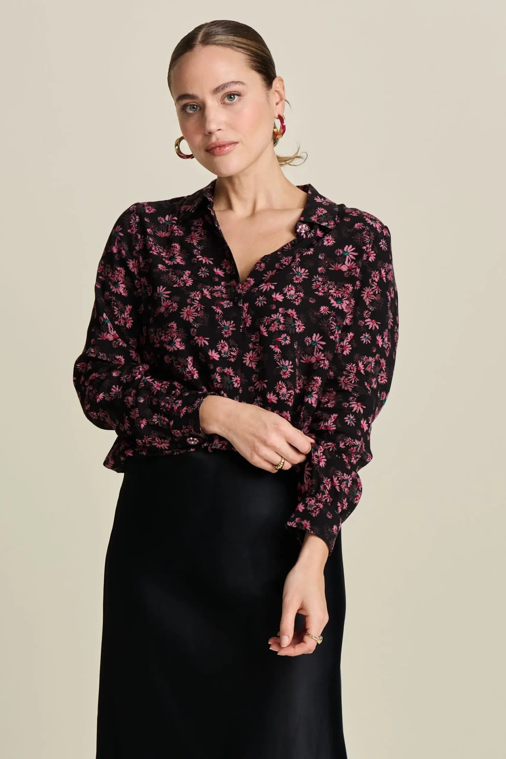 Blouses>POM Amsterdam BLOUSE Mila Blooming Pink