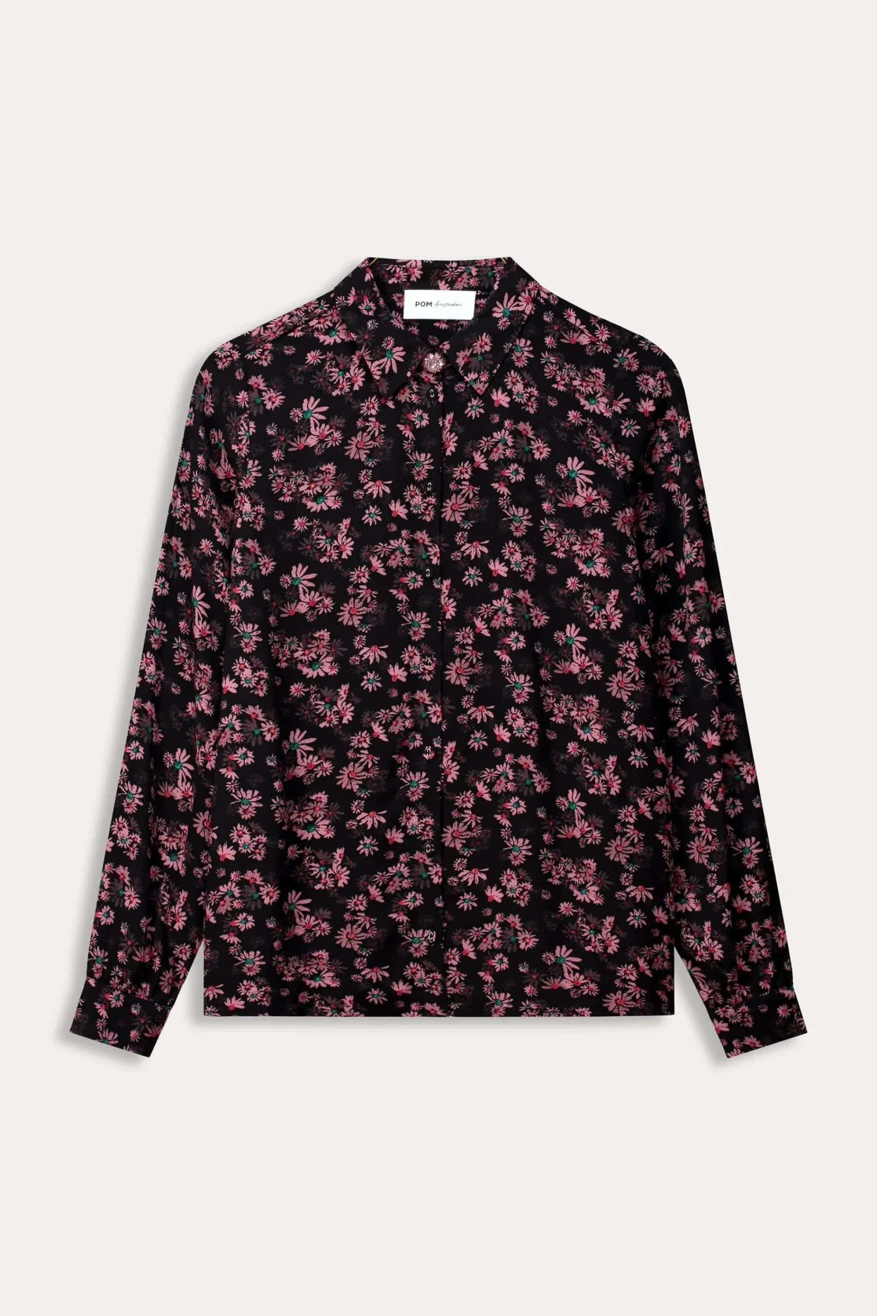 Blouses>POM Amsterdam BLOUSE Mila Blooming Pink