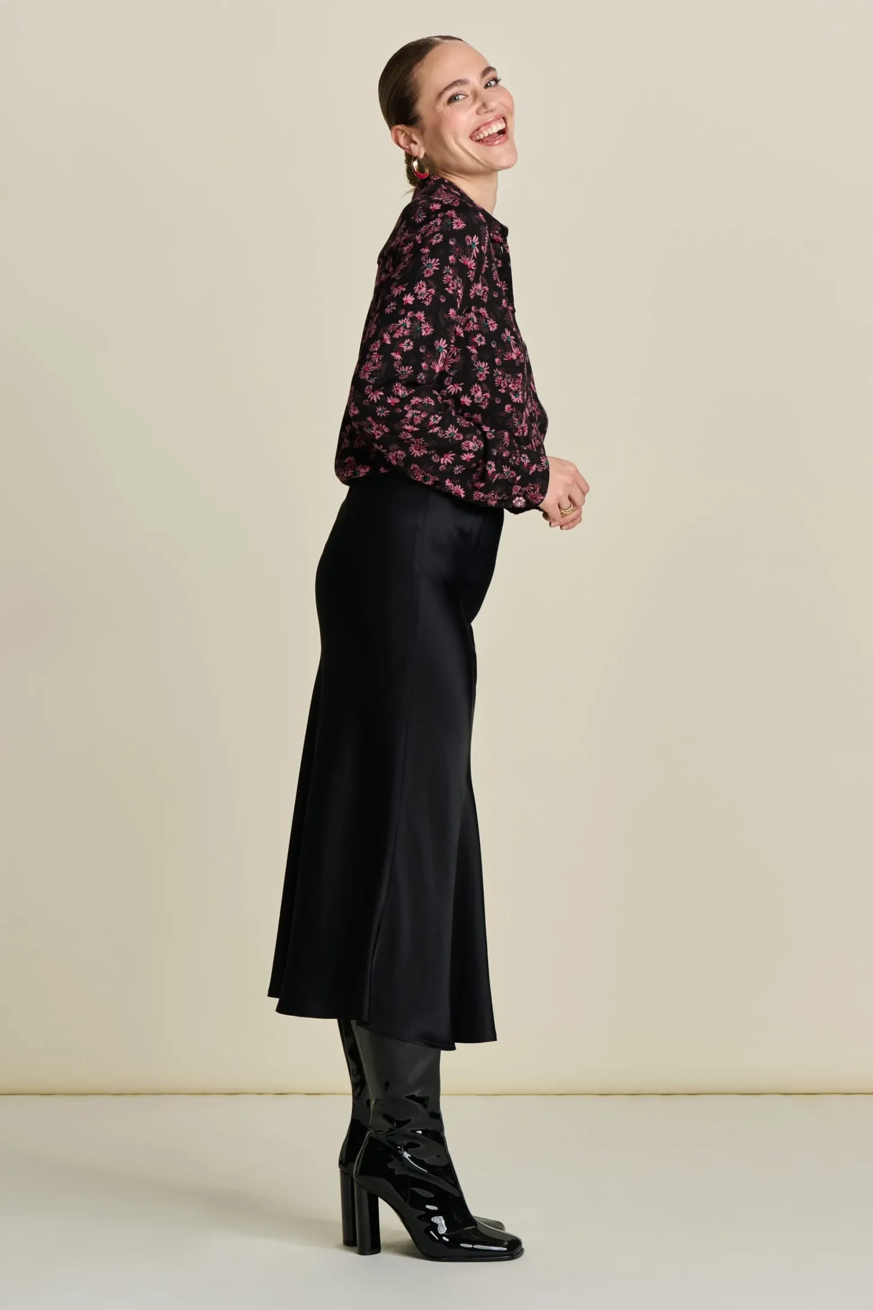 Blouses>POM Amsterdam BLOUSE Mila Blooming Pink