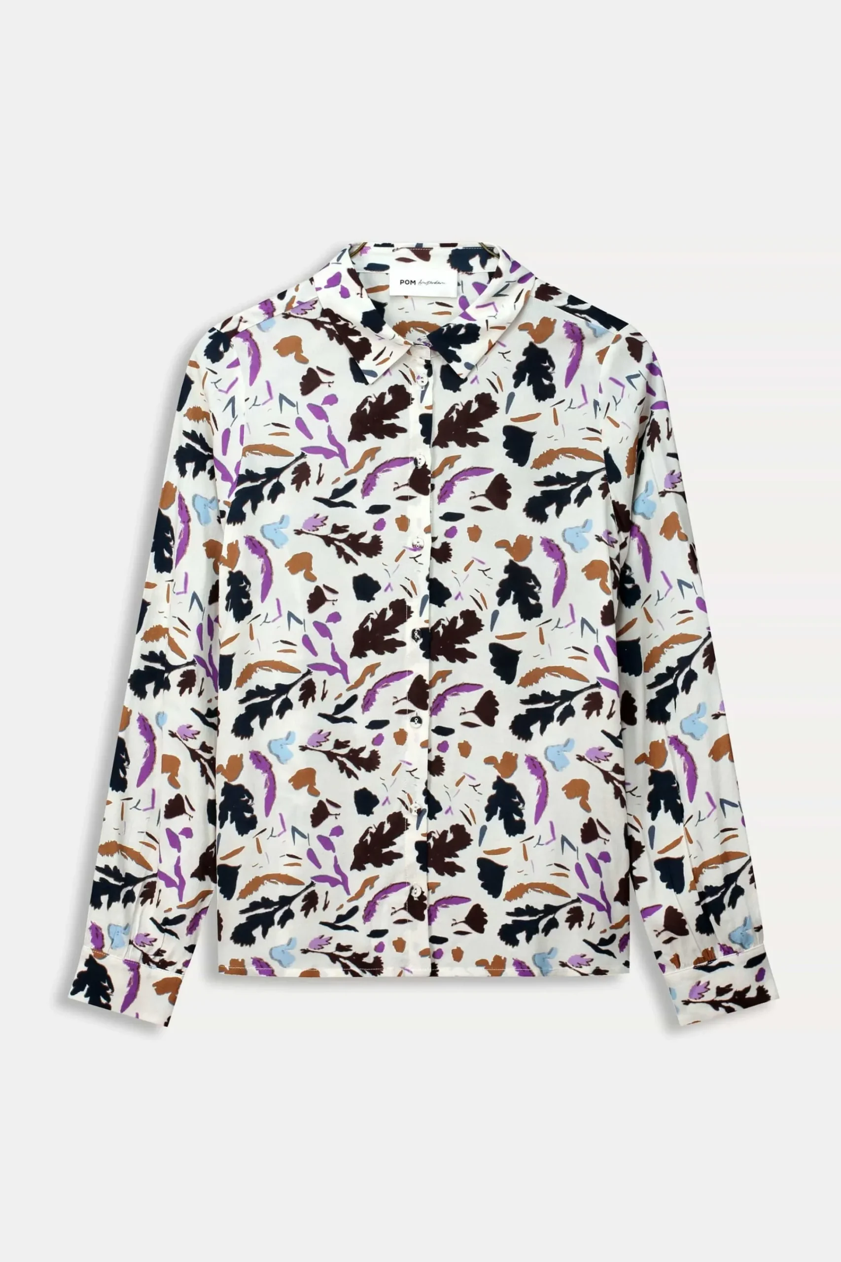 Blouses>POM Amsterdam BLOUSE Mila Featherfest Ecru