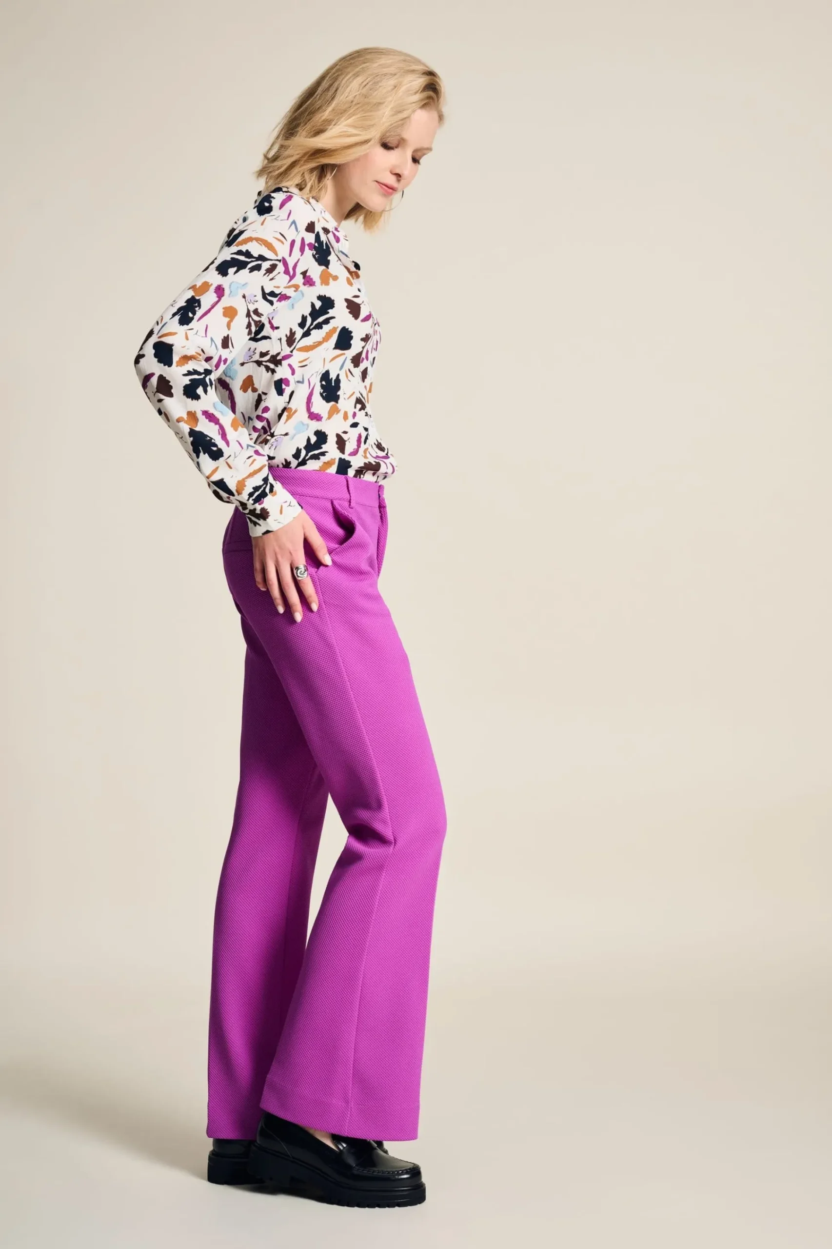 Blouses>POM Amsterdam BLOUSE Mila Featherfest Ecru