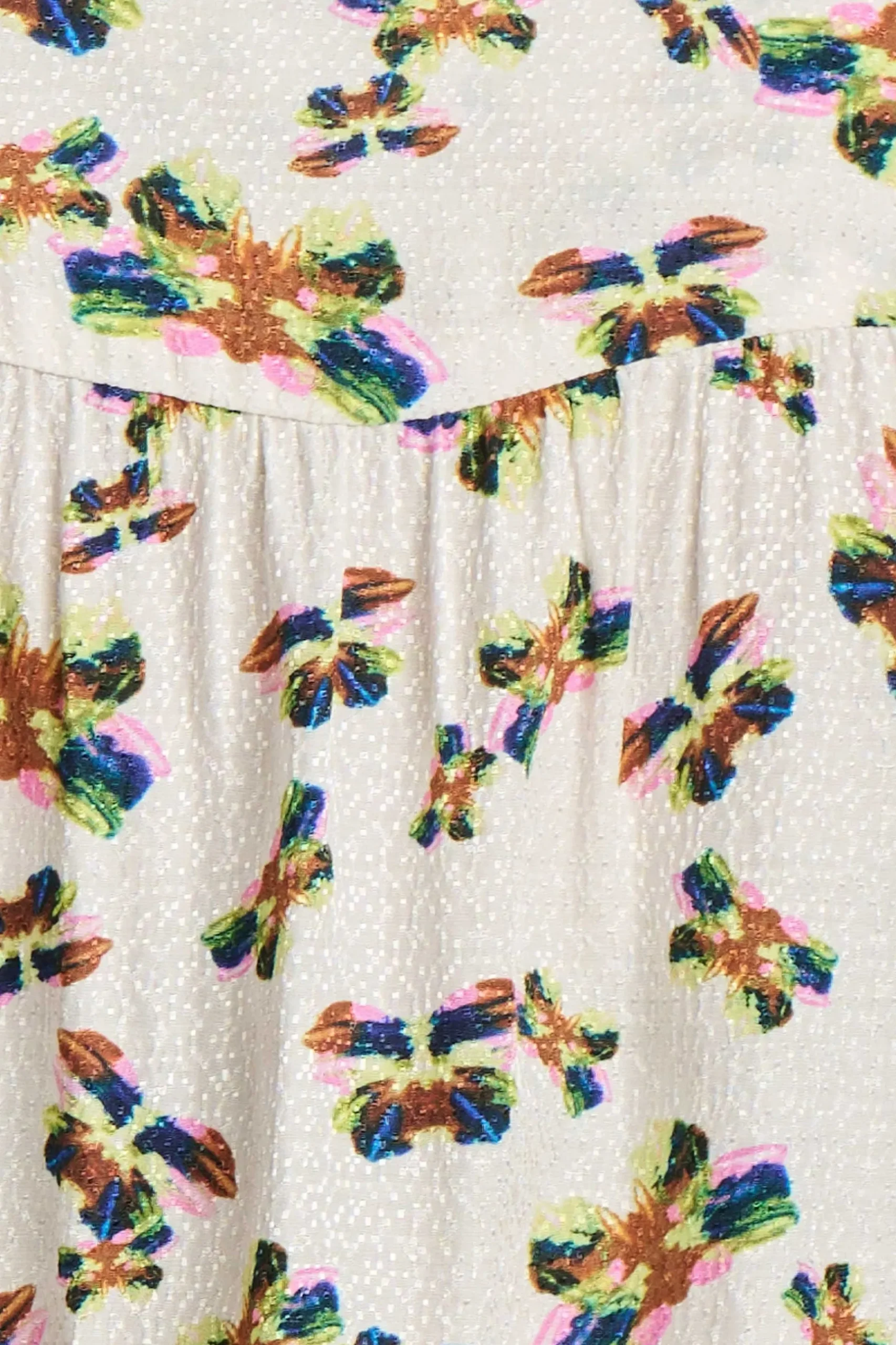 Blouses>POM Amsterdam BLOUSE Milly Butterfly Ecru