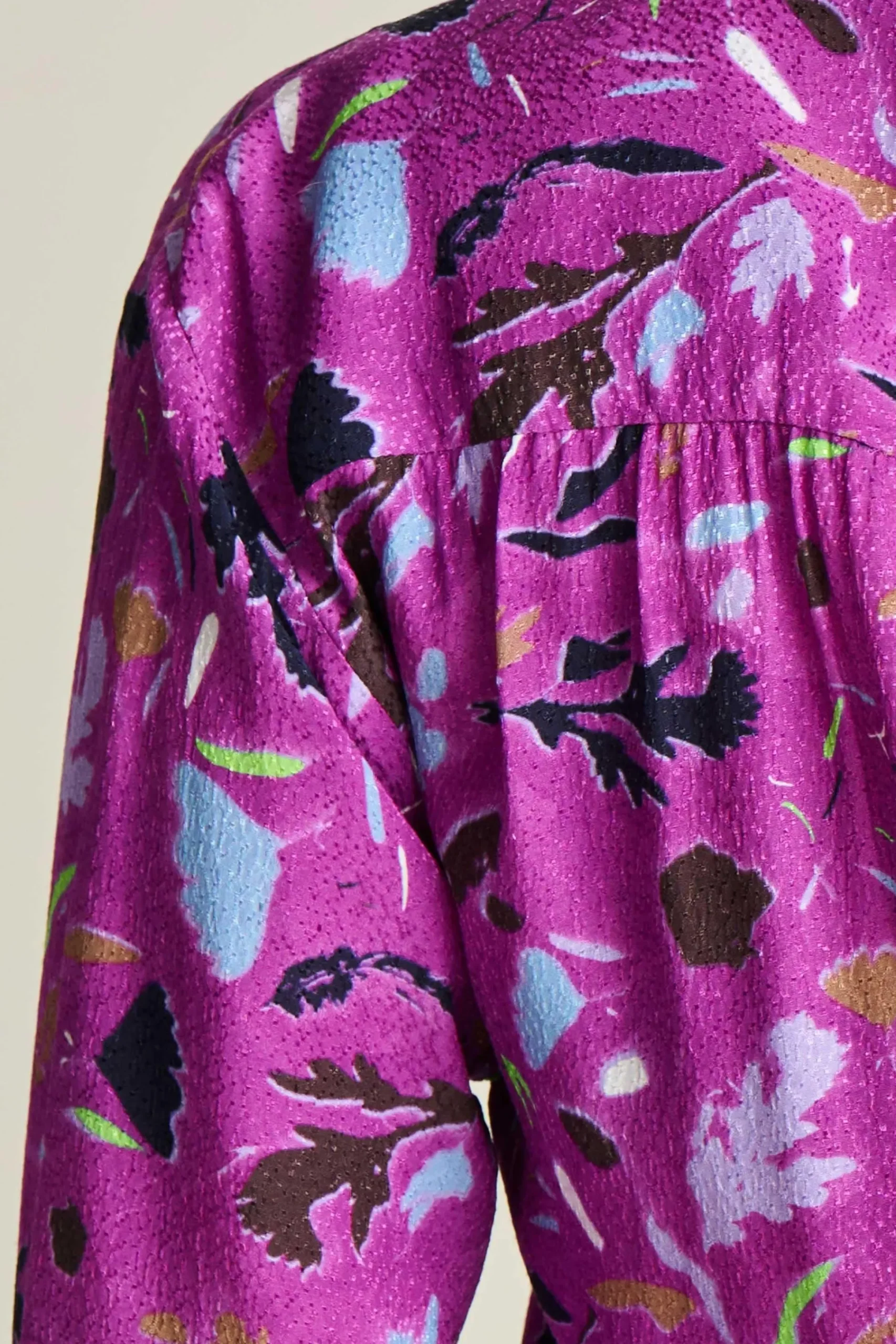 Blouses>POM Amsterdam BLOUSE Milly Featherfest Cactus Pink