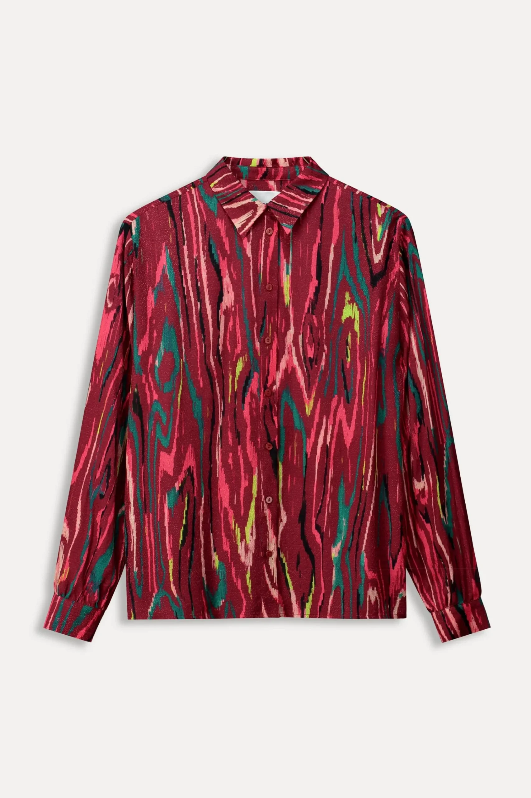 Blouses>POM Amsterdam BLOUSE Milly Woody Burgundy Red