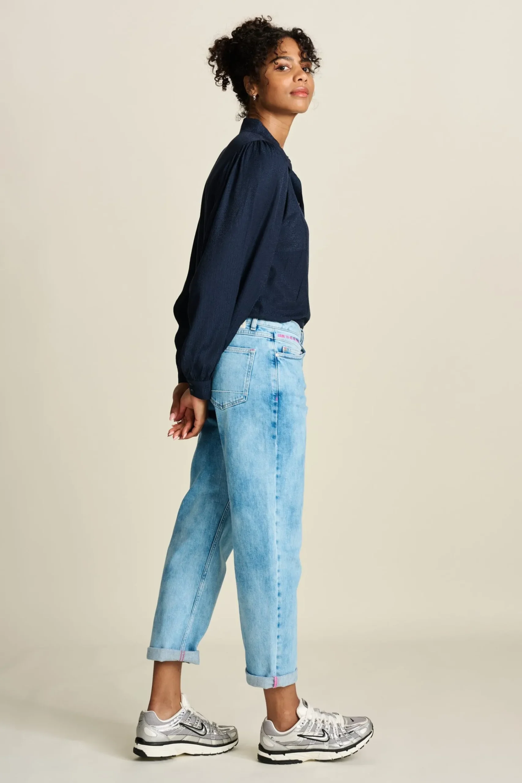 Blouses>POM Amsterdam BLOUSE Sparkle Blue