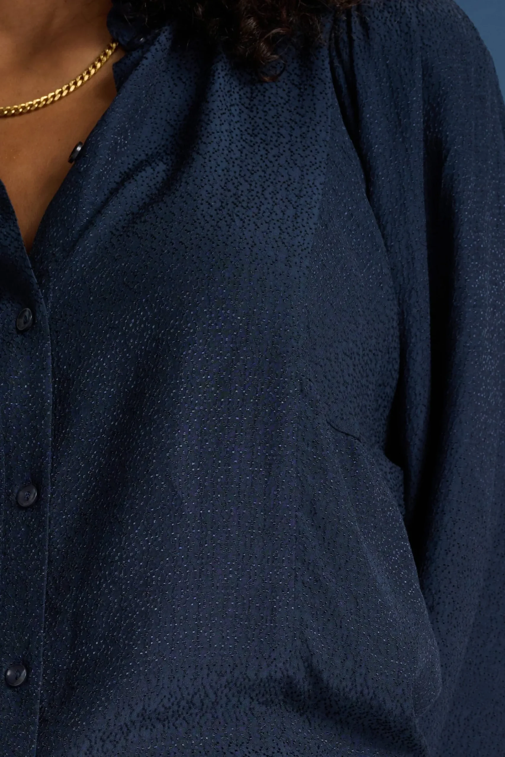 Blouses>POM Amsterdam BLOUSE Sparkle Blue