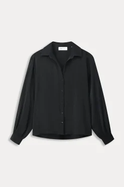 Co-Ords|Blouses>POM Amsterdam BLOUSE Violet Shimmer Black