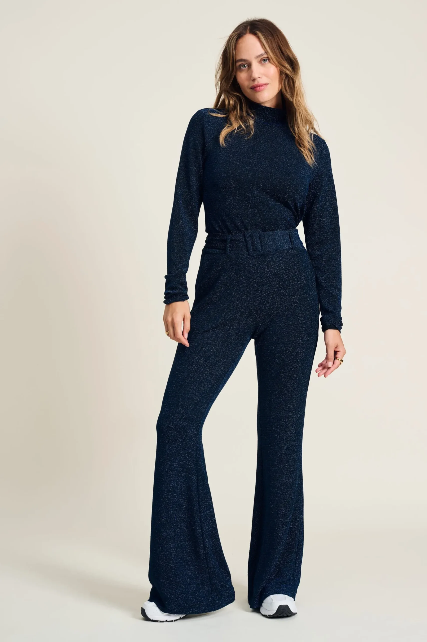 Co-Ords|Broeken>POM Amsterdam BROEK Festive Blue