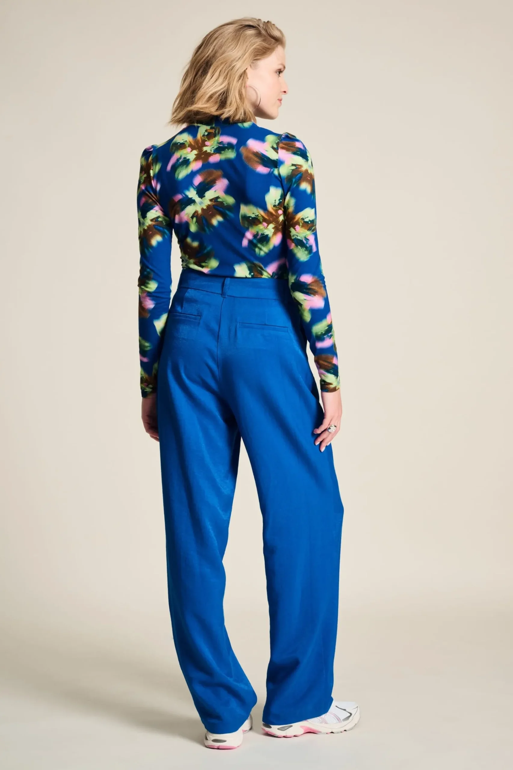 Co-Ords|Broeken>POM Amsterdam BROEK Shimmer Blue