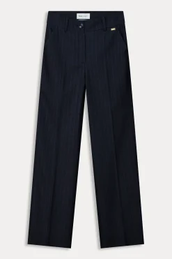 Suits|Broeken>POM Amsterdam BROEK Striped Midnight Blue