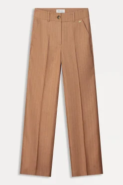 Co-Ords|Suits>POM Amsterdam BROEK Striped Sugar Brown