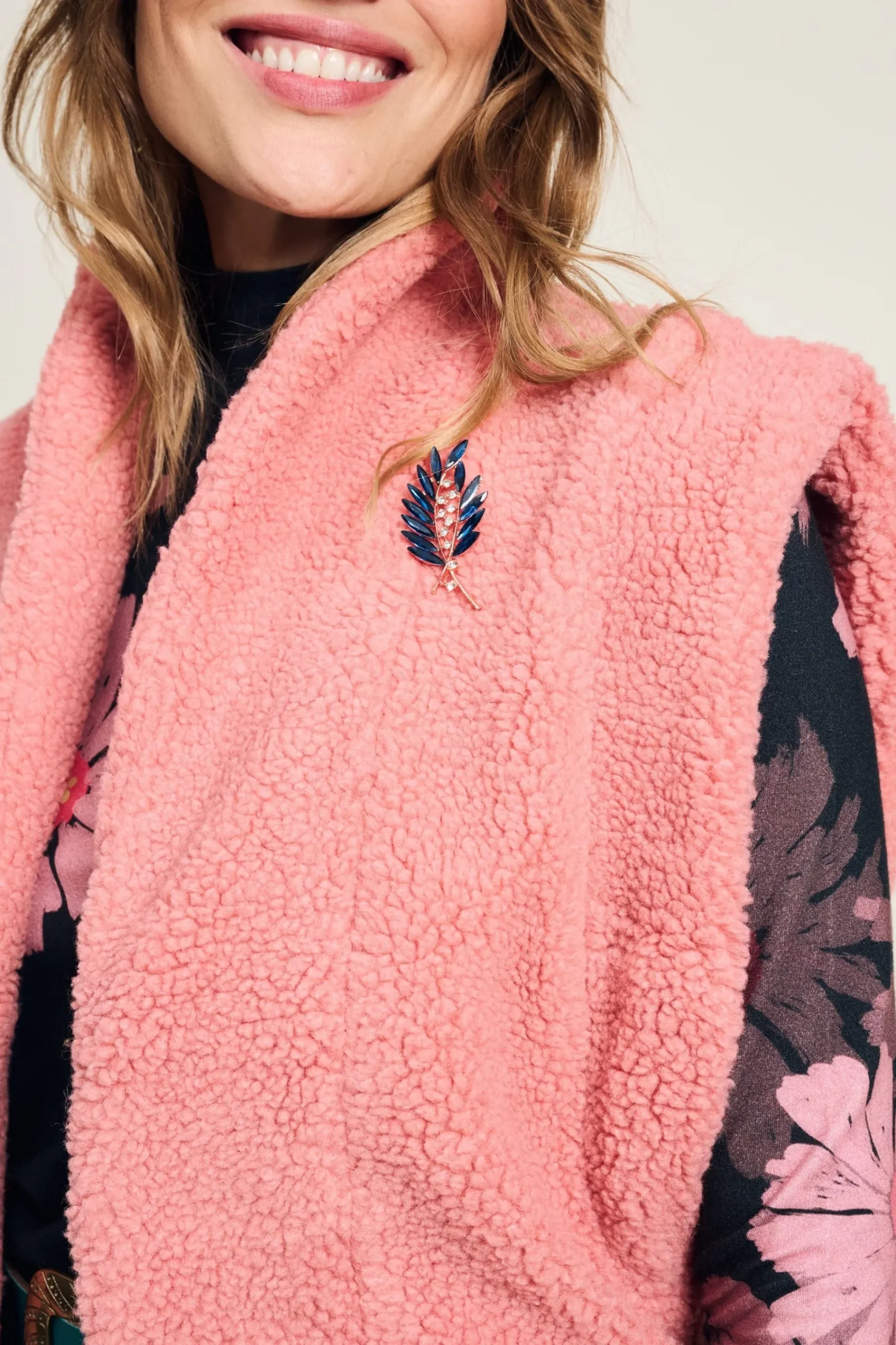 Jassen & Blazers|Gilets>POM Amsterdam GILET Teddy Dusty Pink
