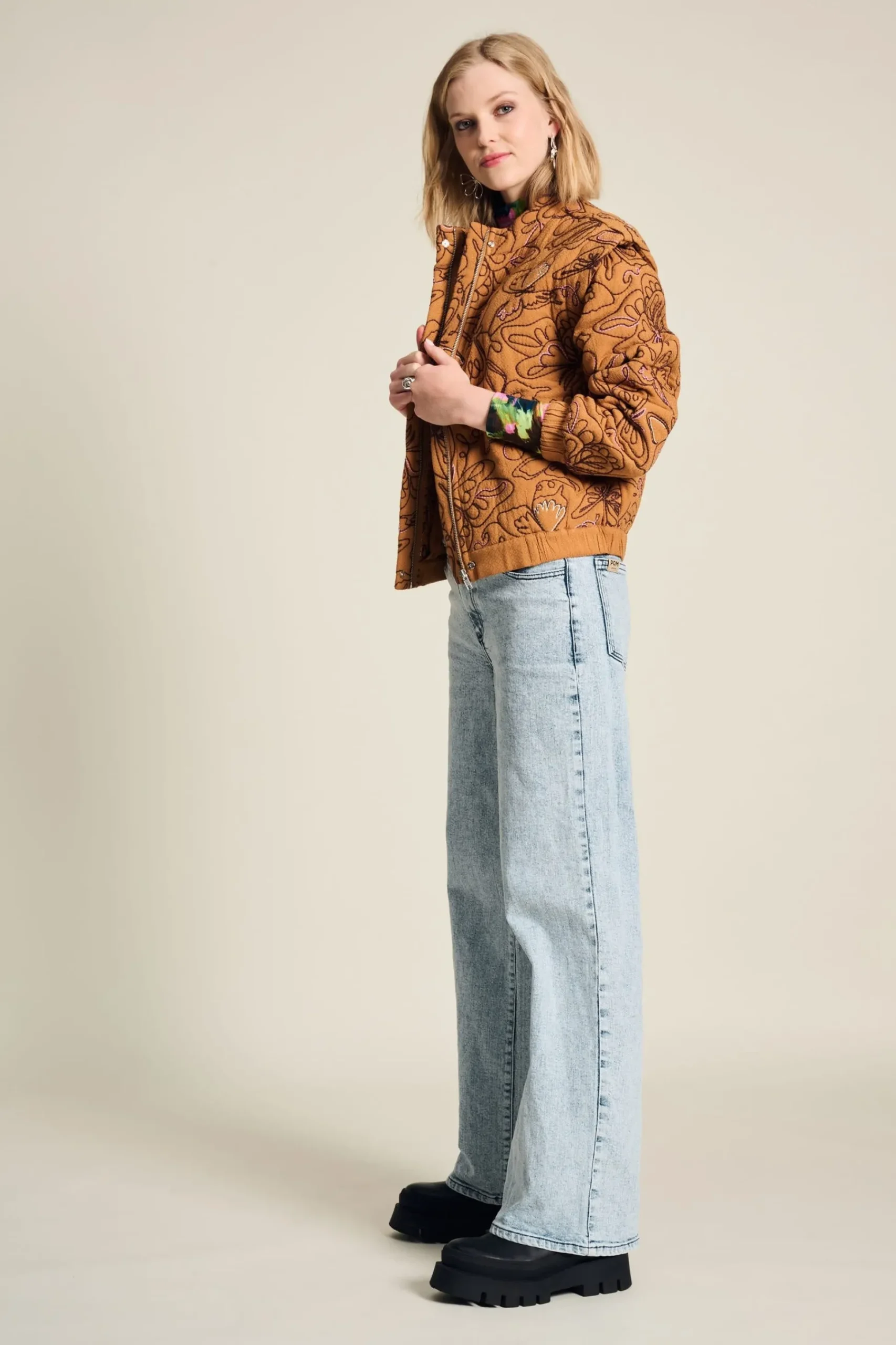Jassen & Blazers>POM Amsterdam JACKET Butterfly Sugar Brown