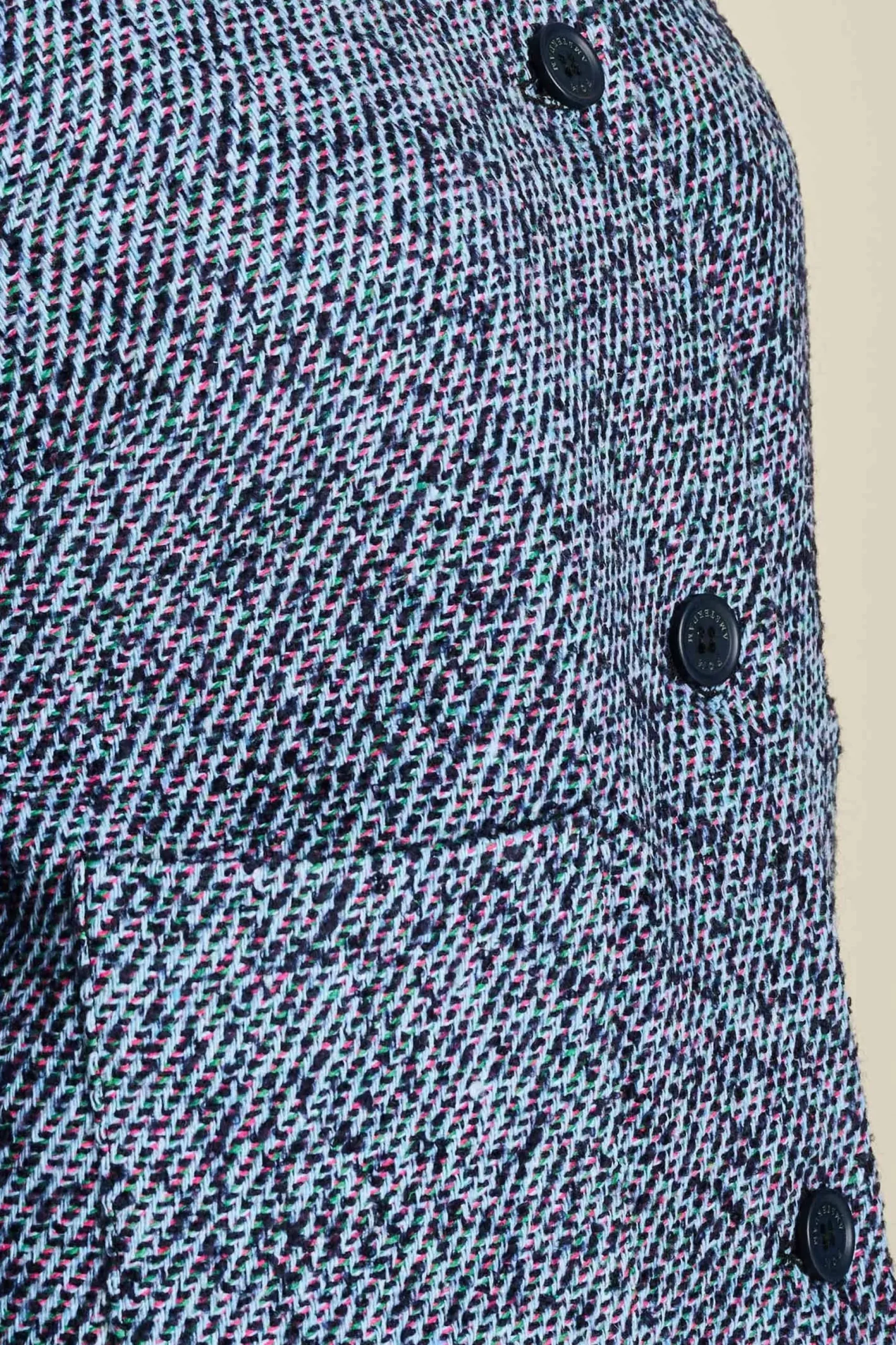 Jassen & Blazers>POM Amsterdam JACKET Tweed Blue