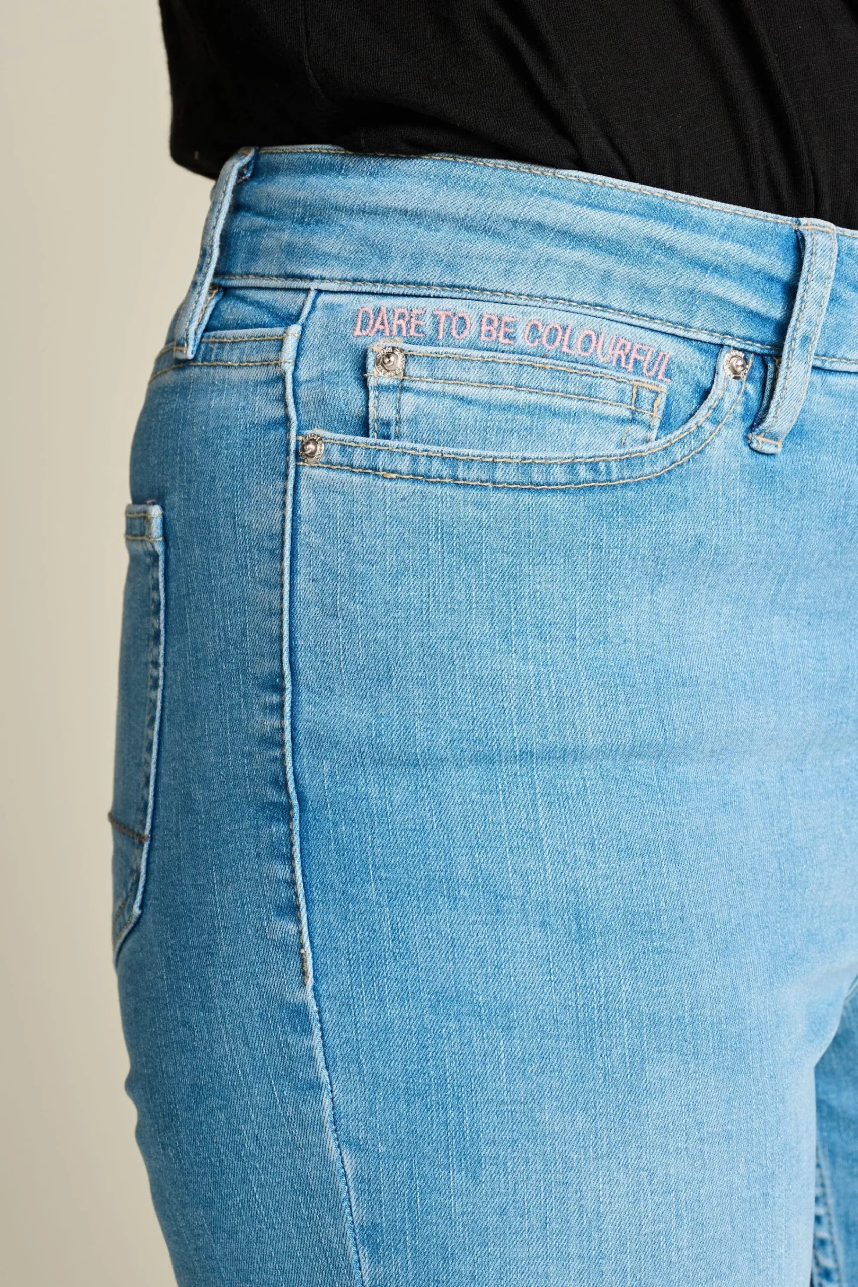 Jeans|Broeken>POM Amsterdam JEANS Esmee Flare Light Blue
