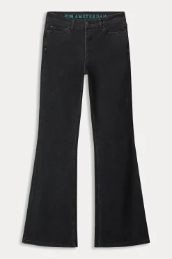 Jeans|Broeken>POM Amsterdam JEANS Esmee Flare Vintage Black