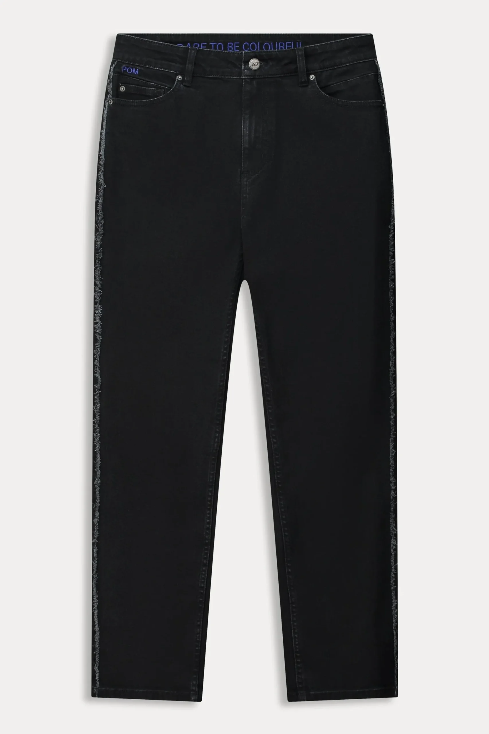 Co-Ords|Broeken>POM Amsterdam JEANS Tapered Washed Black