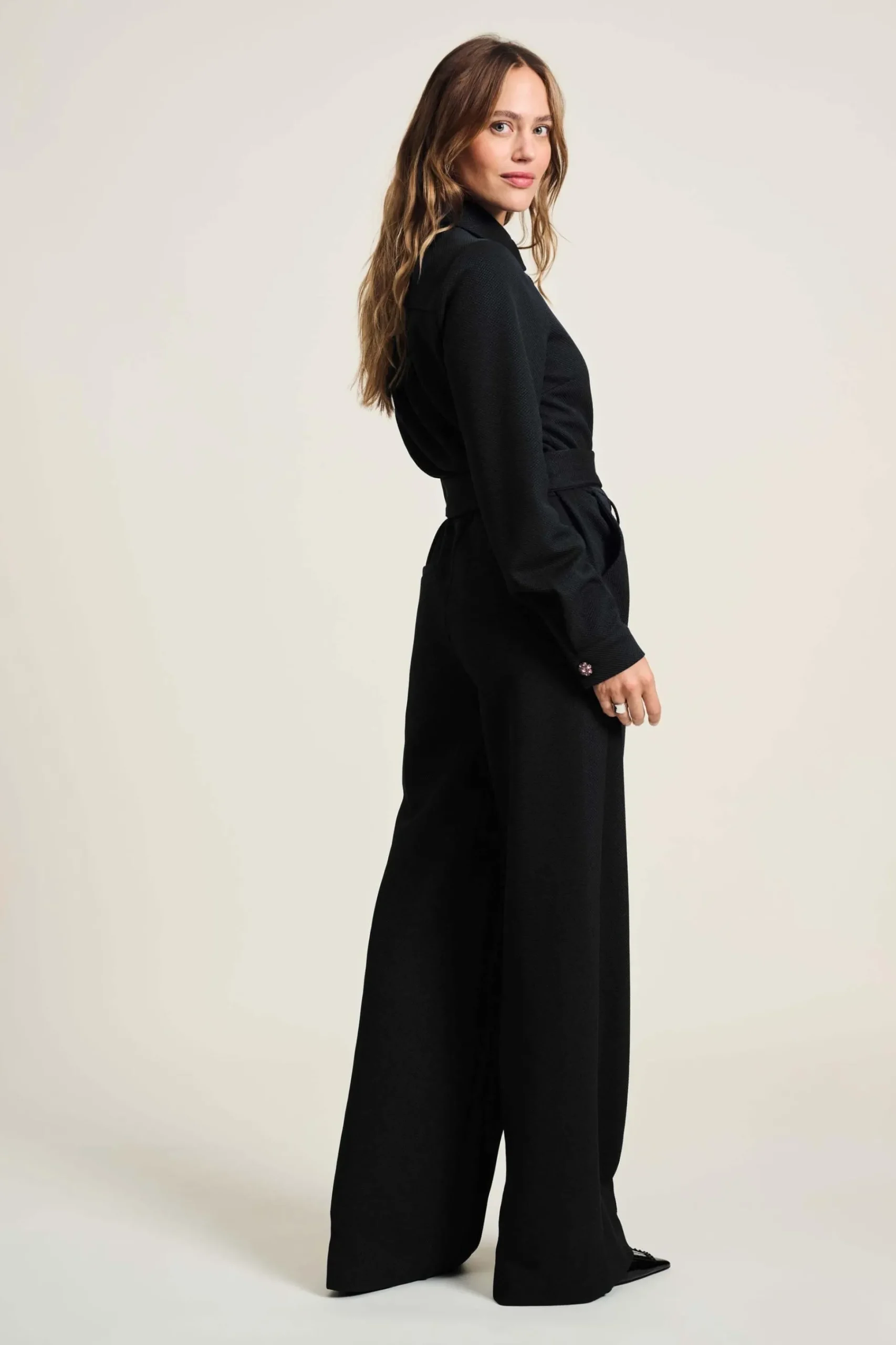 Jumpsuits>POM Amsterdam JUMPSUIT Black