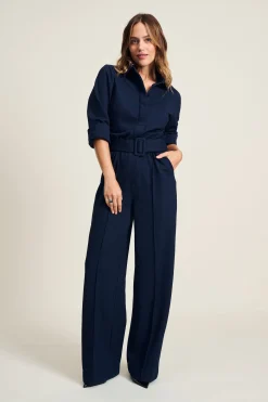 Jumpsuits>POM Amsterdam JUMPSUIT Dark Blue
