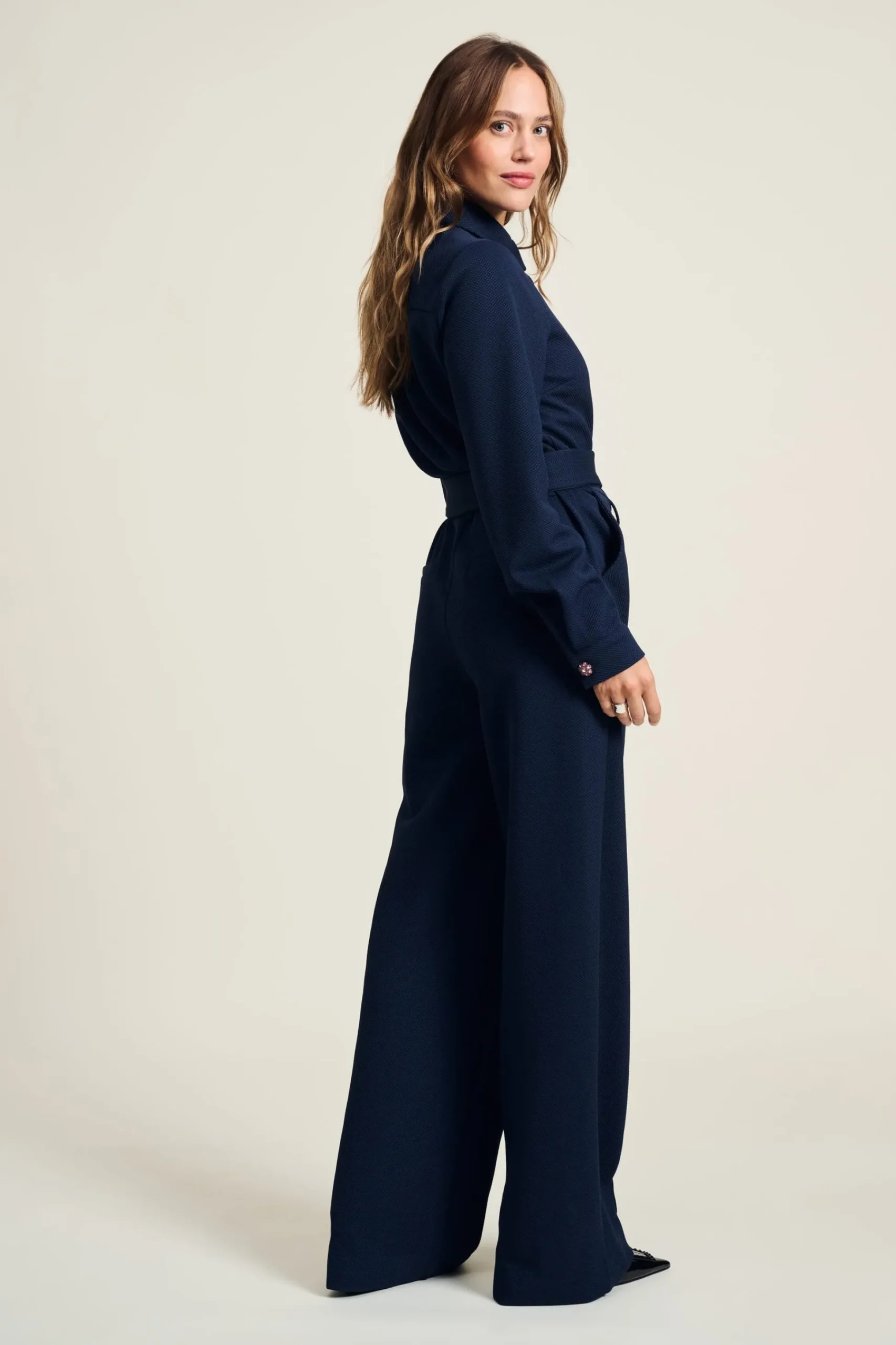 Jumpsuits>POM Amsterdam JUMPSUIT Dark Blue