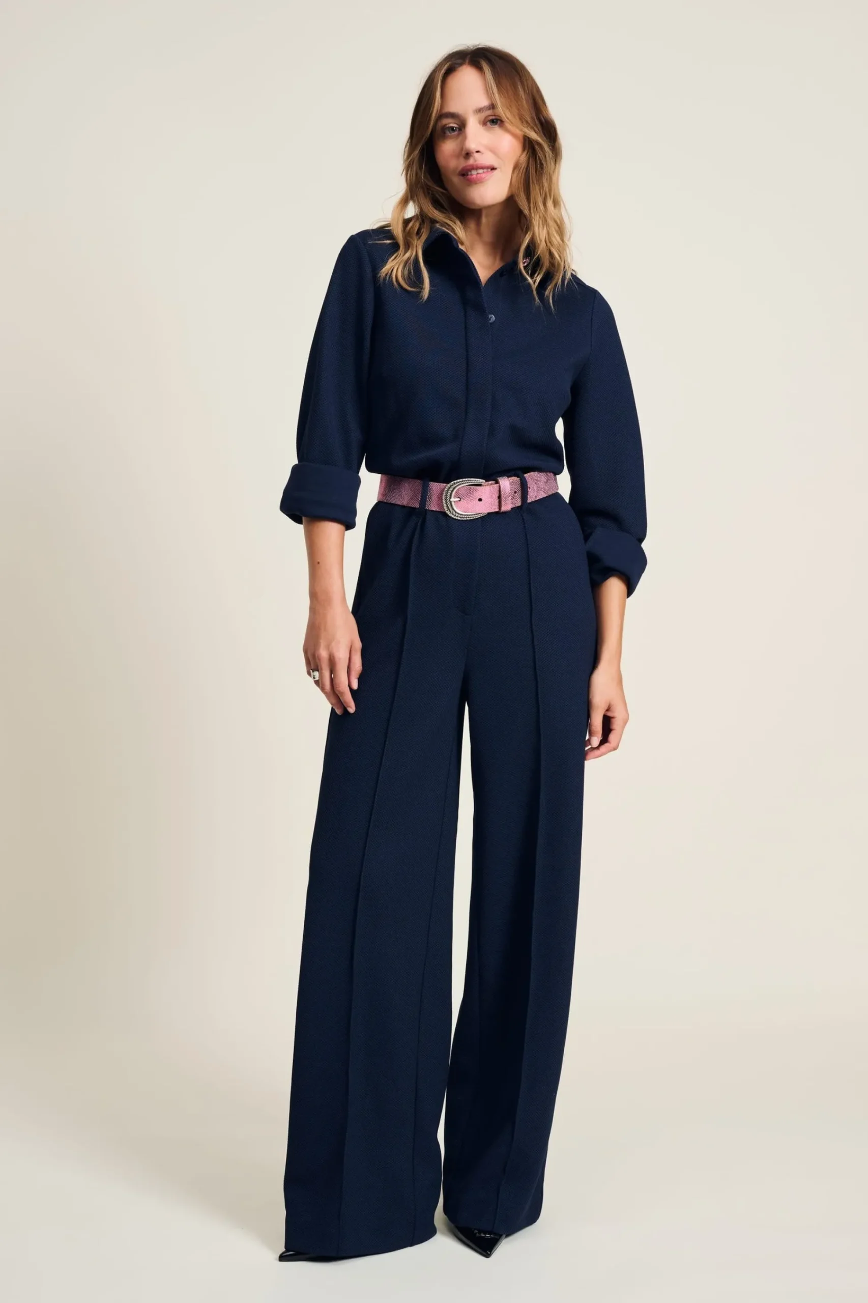 Jumpsuits>POM Amsterdam JUMPSUIT Dark Blue