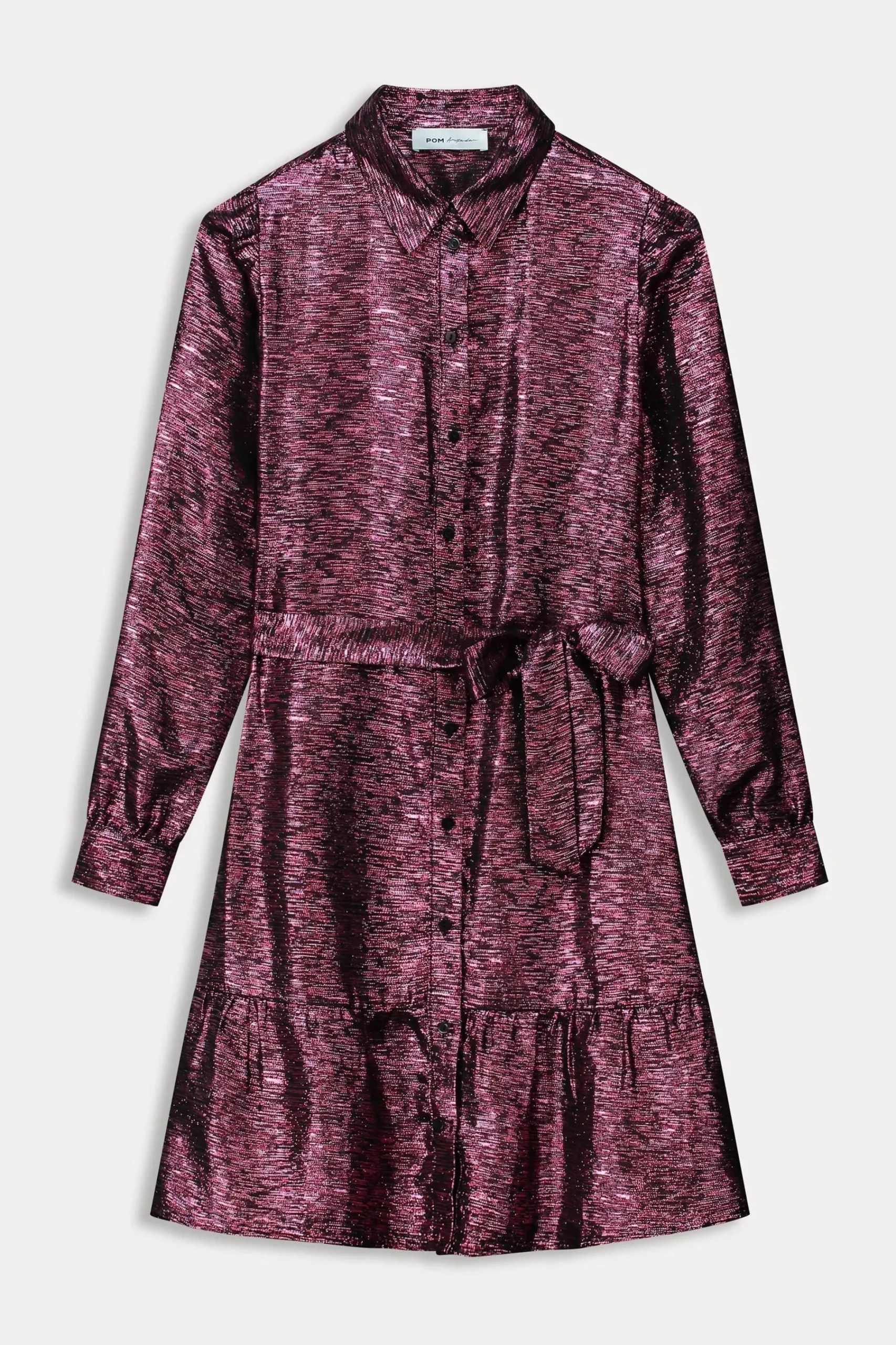 Jurken>POM Amsterdam JURK Festive Pink