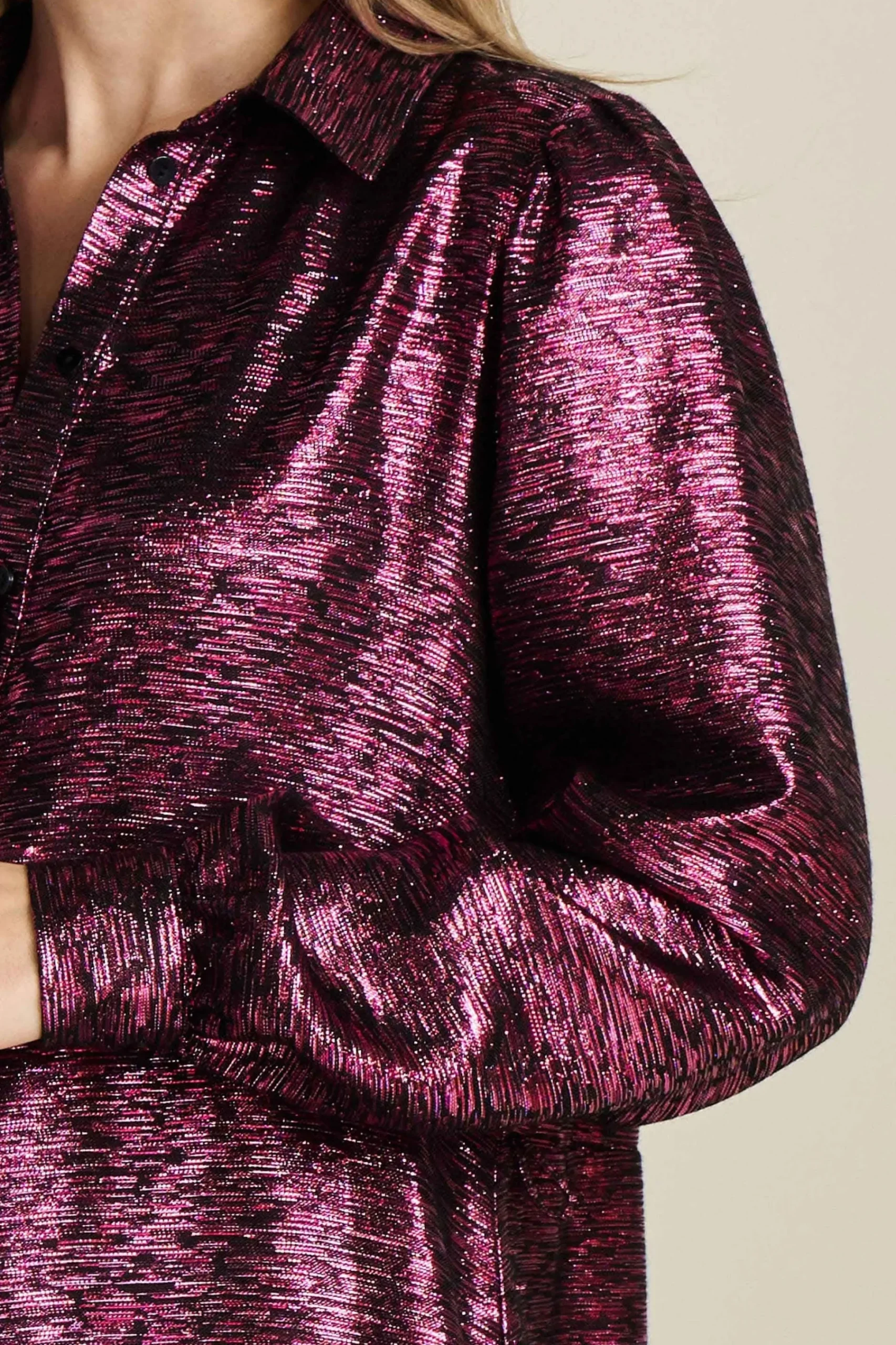 Jurken>POM Amsterdam JURK Festive Pink