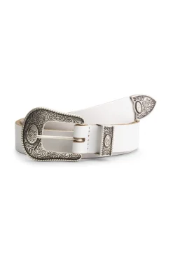 Riemen>POM Amsterdam RIEM Billie Leather White
