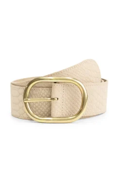 Riemen>POM Amsterdam RIEM Olivia Suede Ecru