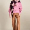 Sjaals>POM Amsterdam SJAAL Camo Red Pink