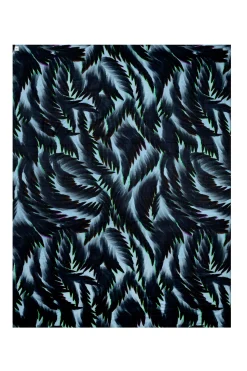 Sjaals>POM Amsterdam SJAAL Feathers Blue