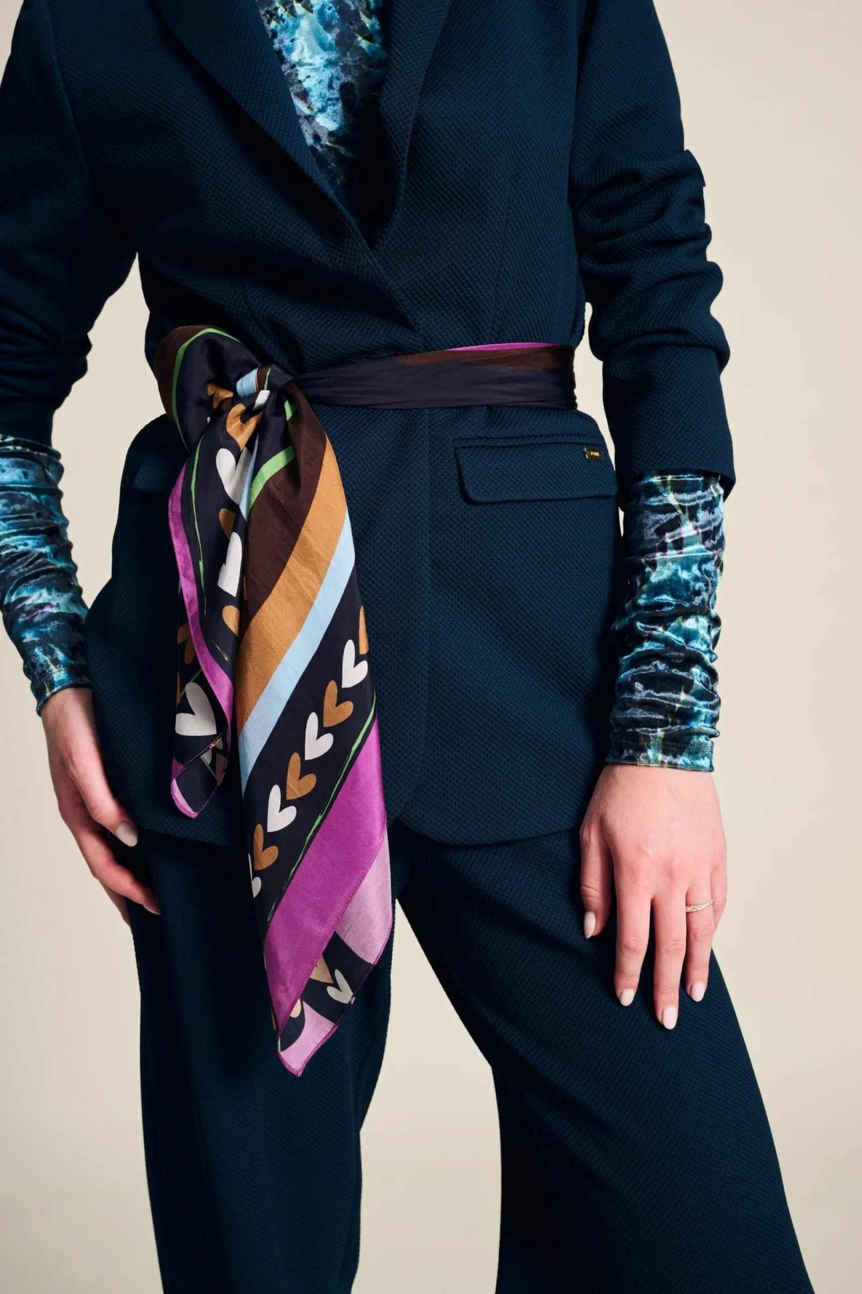 Sjaals>POM Amsterdam SJAAL Silk Heart