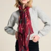 Sjaals>POM Amsterdam SJAAL Woody Burgundy Red