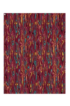 Sjaals>POM Amsterdam SJAAL Woody Burgundy Red
