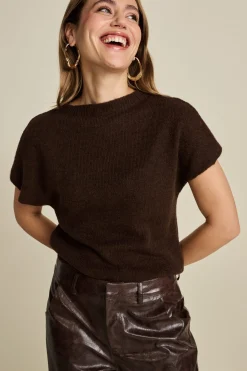 Tops & Turtlenecks>POM Amsterdam TOP Brown