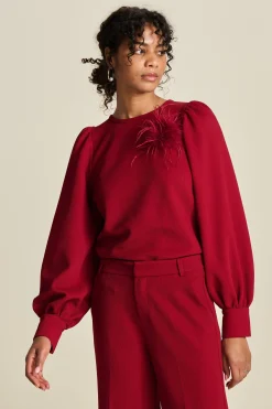 Tops & Turtlenecks>POM Amsterdam TOP Burgundy Red