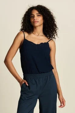 Tops & Turtlenecks>POM Amsterdam TOP Emmi Dark Navy
