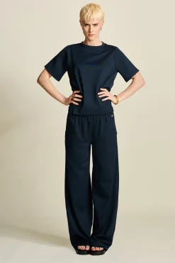 Co-Ords|Tops & Turtlenecks>POM Amsterdam TOP Nina Dark Navy