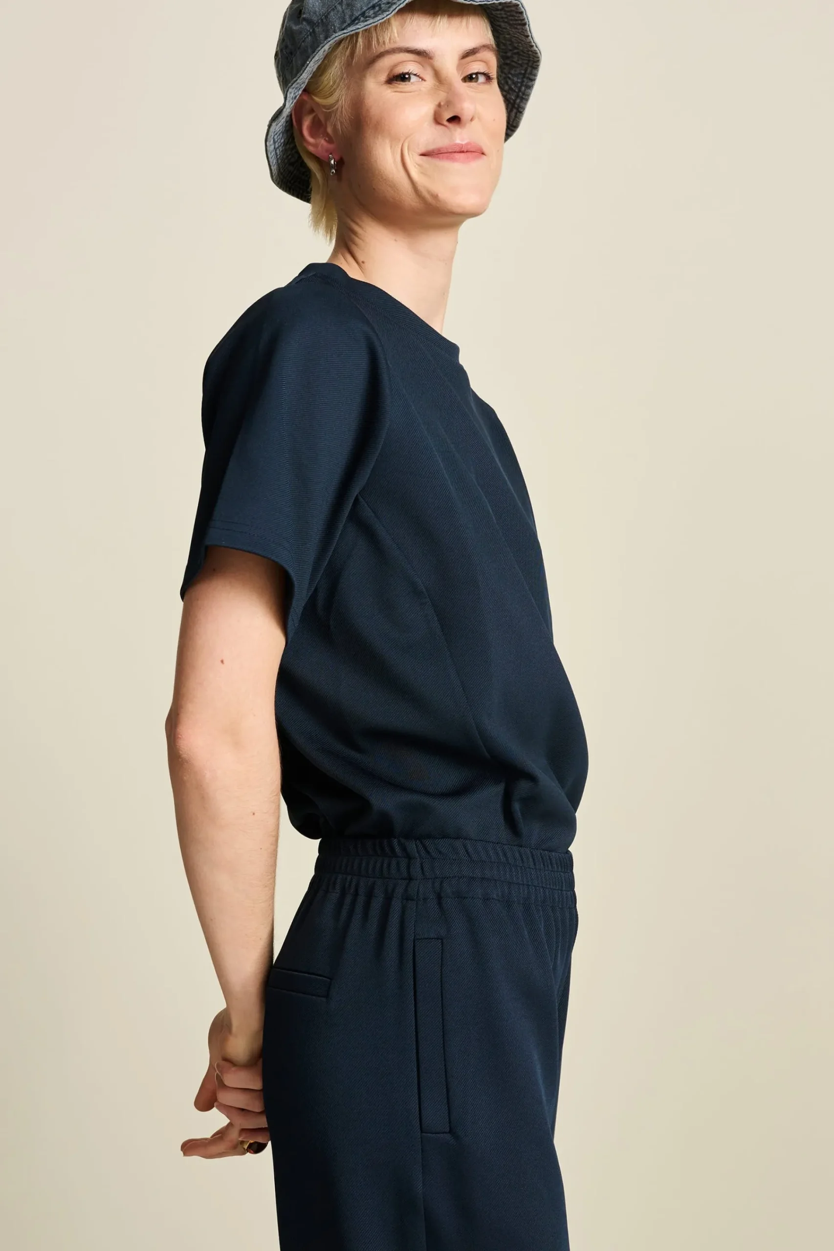 Co-Ords|Tops & Turtlenecks>POM Amsterdam TOP Nina Dark Navy
