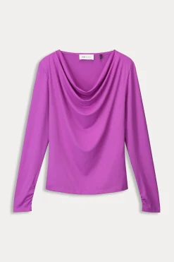 Tops & Turtlenecks>POM Amsterdam TOP Waterfall Cactus Pink