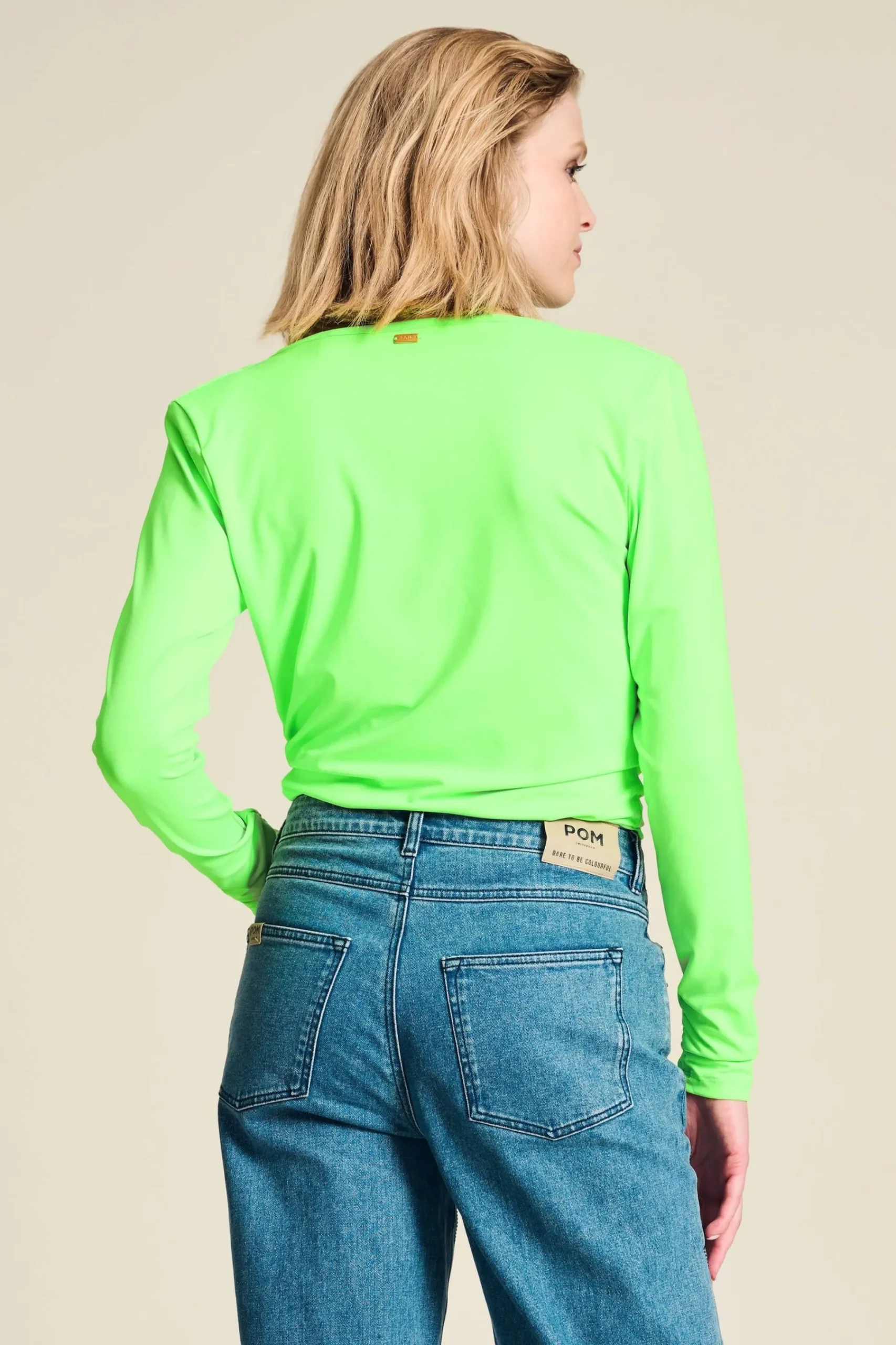Tops & Turtlenecks>POM Amsterdam TOP Waterfall Vibrant Green