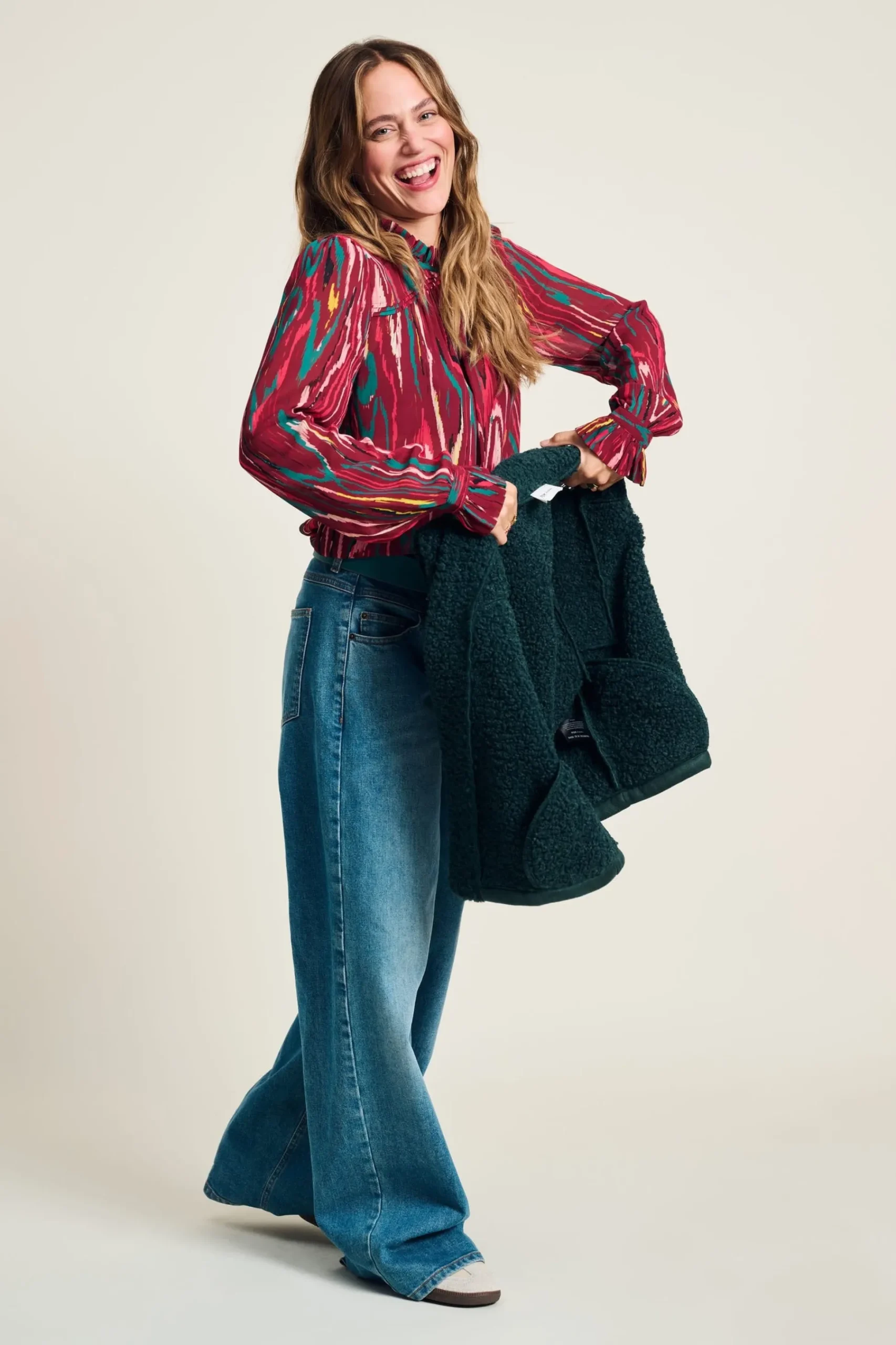 Tops & Turtlenecks>POM Amsterdam TOP Woody Burgundy Red