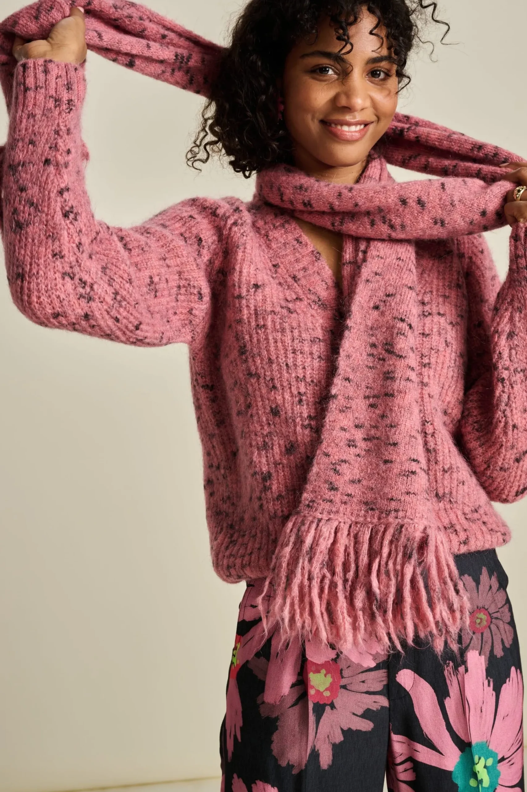 Truien & Vesten>POM Amsterdam TRUI Animal Pink